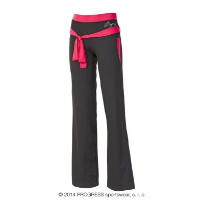 Progress VIKTORIE dámské sportovní kalhoty černá/růžová