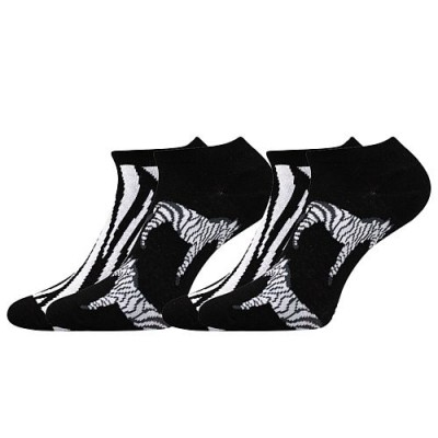 Ponožky Boma Duo 01 zebra