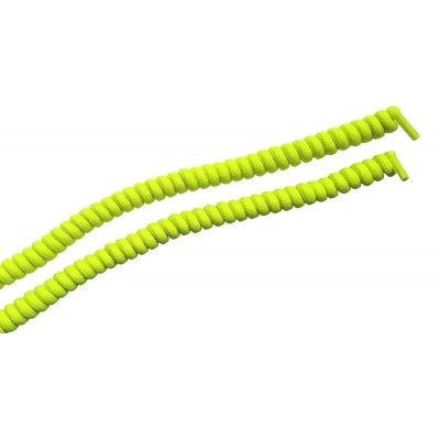 VTR Spirálové tkaničky elastické neonová žlutá