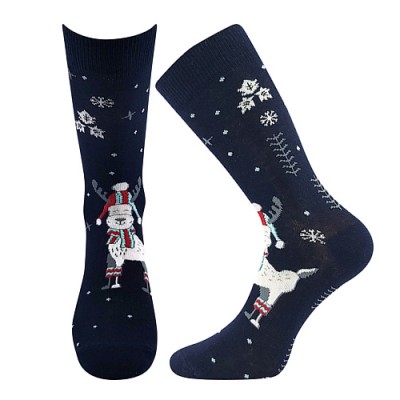 Ponožky Boma Vánoční lama